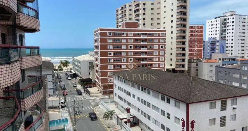 Apartamento vista mar com 2 dormitórios à venda, 108 m² por r$ 535.000 - tupi - praia grande/sp