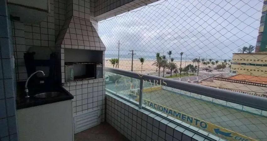 Apartamento vista mar com 3 dormitórios à venda, 129 m² por r$ 775.000 - vila guilhermina - praia grande/sp