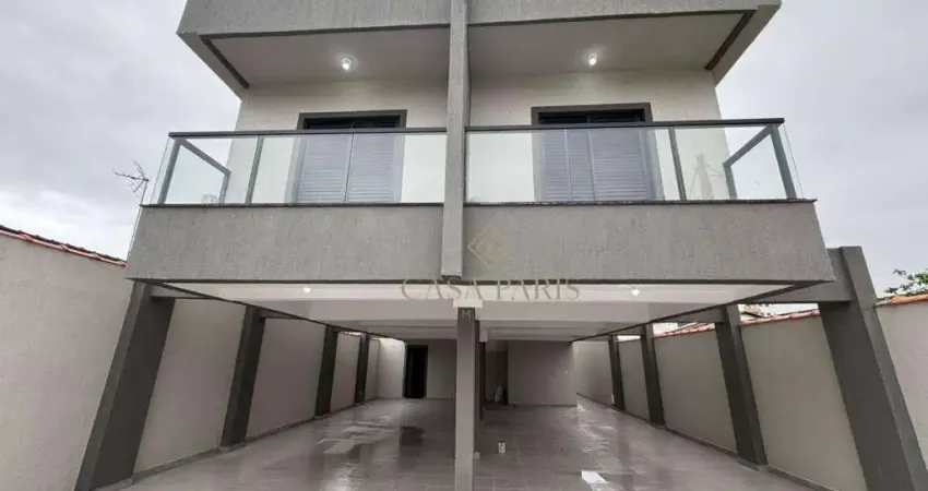 Sobrado em condomínio com 2 dormitórios à venda, 54 m² por r$ 390.000 - tupi - praia grande/sp