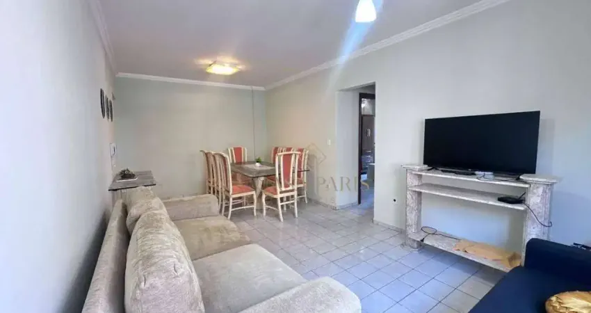 Apartamento mobiliado com 2 dormitórios à venda, 75 m² por r$ 395.000 - vila guilhermina - praia grande/sp