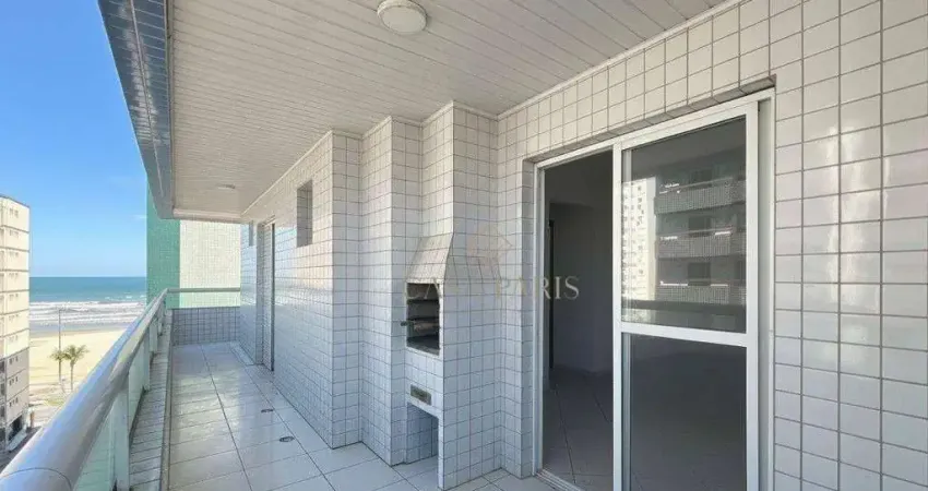 Apartamento com 2 dormitórios com  vista mar à venda, 90 m² por r$ 530.000 - vila guilhermina - praia grande/sp