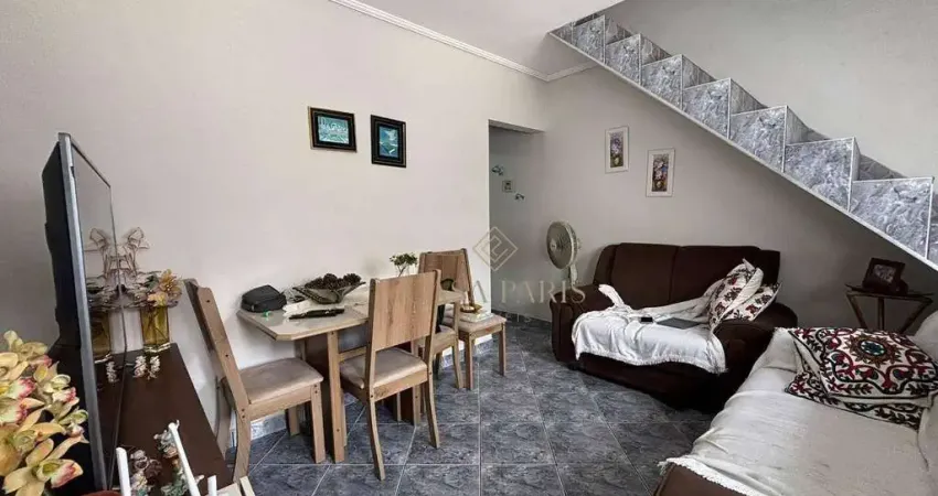 Sobrado com 2 dormitórios à venda, 63 m² por r$ 280.000 - mirim - praia grande/sp