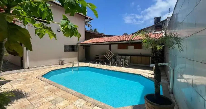 Sobrado vista mar com 3 dormitórios e piscina à venda, 139 m² por r$ 880.000 - solemar - praia grande/sp