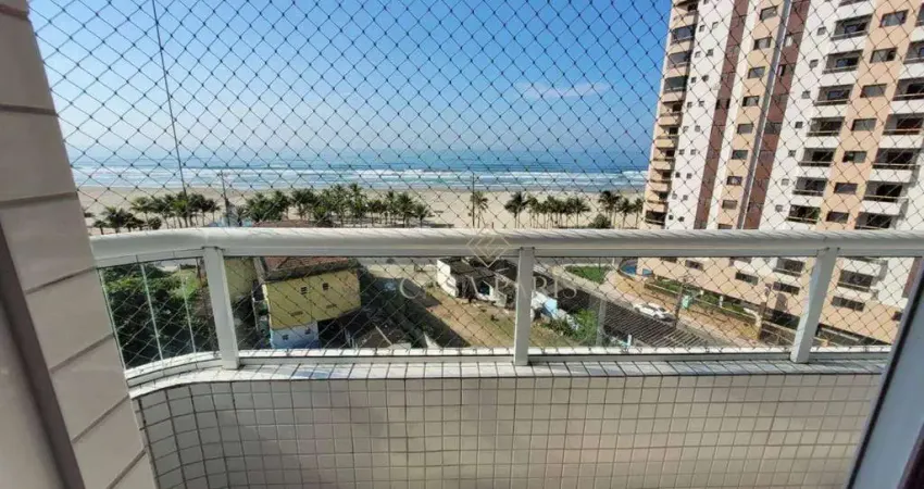 Apartamento vista mar com 1 dormitório à venda, 45 m² por r$ 370.000 - mirim - praia grande/sp