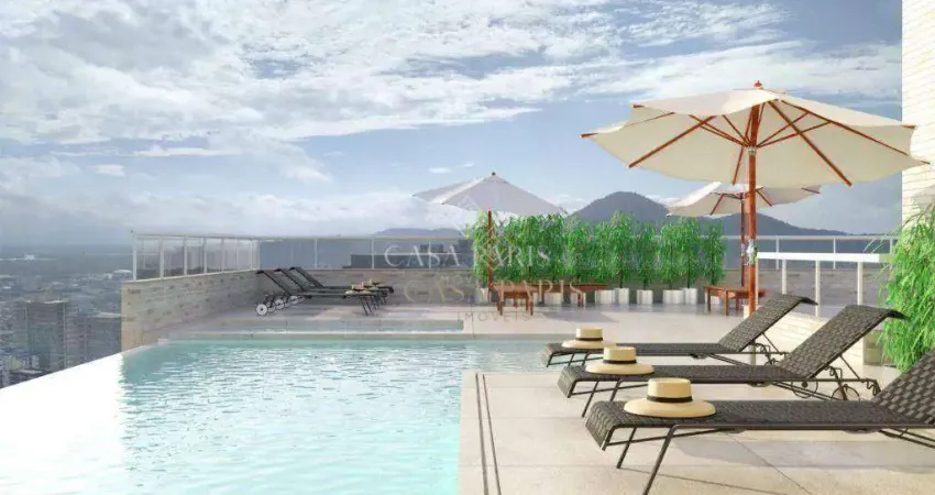 Lançamento! apartamento com 2 dormitórios à venda, 77 m² por r$ 550.000 - vila guilhermina - praia grande/sp