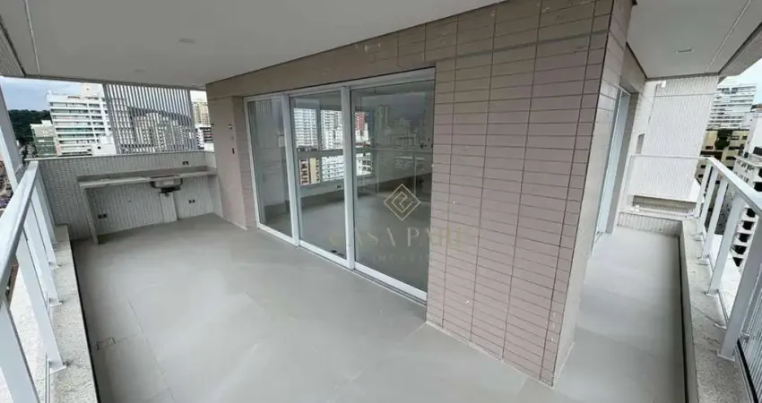 Apartamento vista mar com 3 dormitórios à venda, 150 m² por r$ 1.950.000 - boqueirão - praia grande/sp