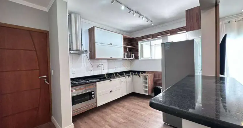 Apartamento mobiliado com 3 dormitórios à venda, 180 m² por r$ 1.100.000 - vila guilhermina - praia grande/sp