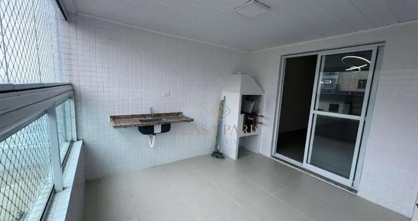 Apartamento vista mar com 3 suítes à venda, 117 m² por r$ 1.100.000 - caiçara - praia grande/sp