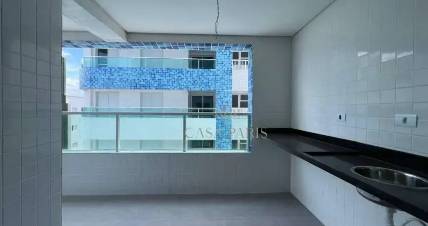 Apartamento vista mar com 2 dormitórios à venda, 80 m² por r$ 605.000 - ocian - praia grande/sp