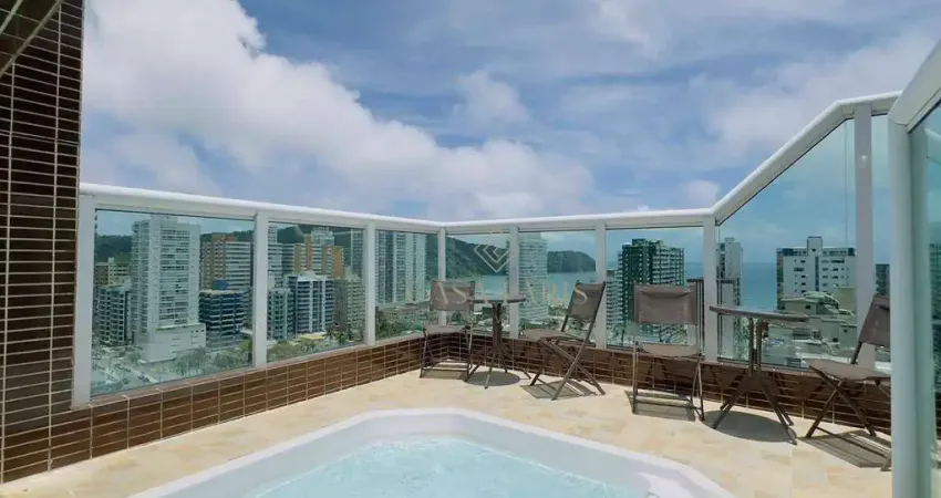 Cobertura com 4 dormitórios à venda, 166 m² por r$ 2.850.000 - canto do forte - praia grande/sp