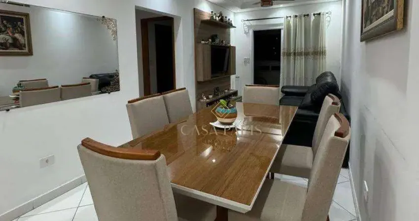 Apartamento vista mar com 2 dormitórios à venda, 77 m² por r$ 546.000 - tupi - praia grande/sp