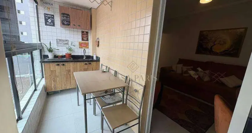 Apartamento com 1 dormitório à venda, 53 m² por r$ 360.000,00 - ocian - praia grande/sp