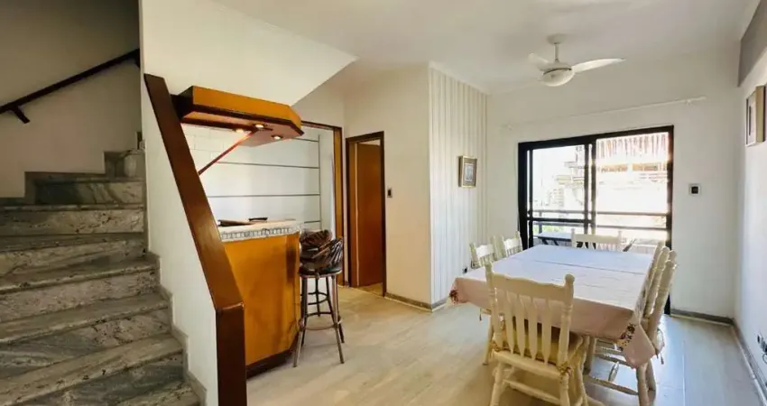 Cobertura duplex com 2 suítes à venda, 114 m² por r$ 580.000 - aviação - praia grande/sp