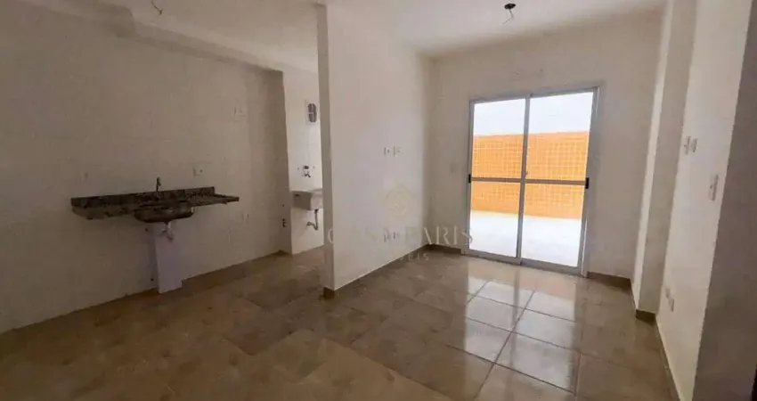 Apartamento garden com 2 dormitórios à venda, 57 m² por r$ 530.000 - boqueirão - praia grande/sp