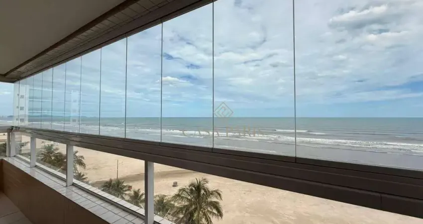 Apartamento FRENTE MAR com 3 dormitórios à venda, 127 m² por R$ 1.100.000 - Real - Praia Grande/SP
