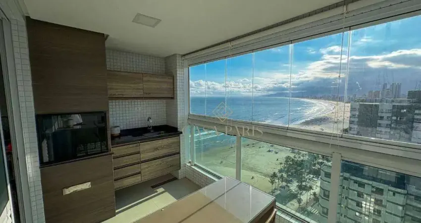 Apartamento com 3 dormitórios à venda, 140 m² por R$ 2.000.000,00 - Canto do Forte - Praia Grande/SP