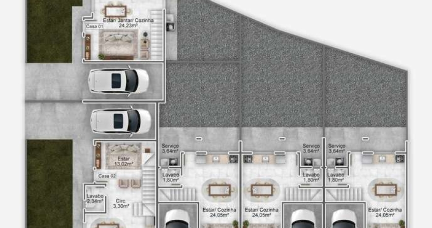 Casa com 2 quartos à venda na Rua Acelino Pereira, Potecas, São José