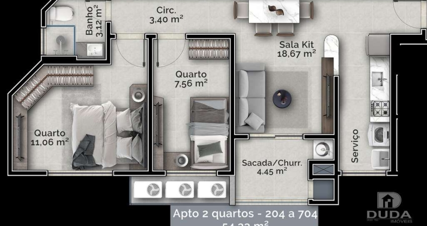 Apartamento com 2 quartos à venda na Rua Capitão Romualdo de Barros, Carvoeira, Florianópolis
