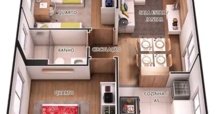 Apartamento com 2 quartos à venda na Rua Adelino Machado, Bom Viver, Biguaçu