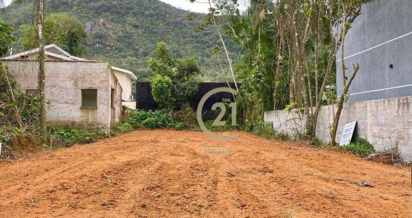 Terreno à venda, 384 m² por R$ 350.000 - Mar Verde II - Caraguatatuba/SP
