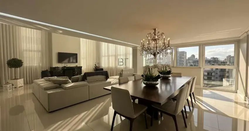 APARTAMENTO SEMIMOBILIADO COM 4 SUÍTES E 4 VAGAS DE GARAGEM NO BAIRRO EXPOSIÇÃO