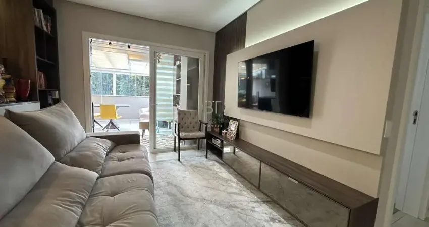 Apartamento com terraço sendo 2 dormitórios e 2 vagas no bairro vila horn