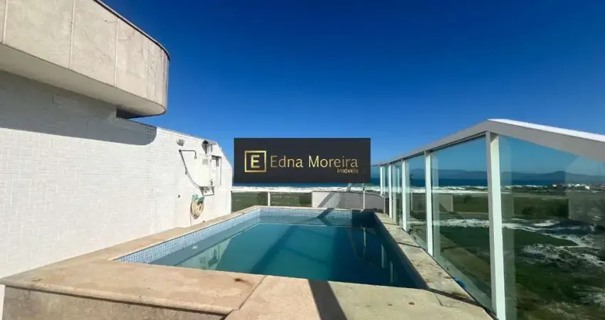 Cobertura para locação em Cabo Frio-RJ, bairro Braga: 4 quartos, 3 suítes, 2 salas, 4 banheiros, 2 vagas de garagem