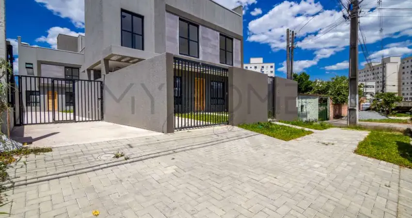 SOBRADO À VENDA NO LINDÓIA CURITIBA - 3 QUARTOS - 102 m²  PRIVATIVOS COM TERRAÇO E JARDIM