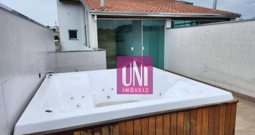 Cobertura com 3 dormitórios à venda, 132 m² por R$ 650.000 - Vila Pires - Santo André/SP