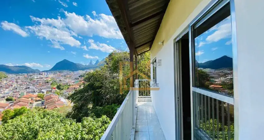 Casa com 2 dormitórios para alugar, 65 m² por r$ 1.400/mês - cascata guarani - teresópolis/rj