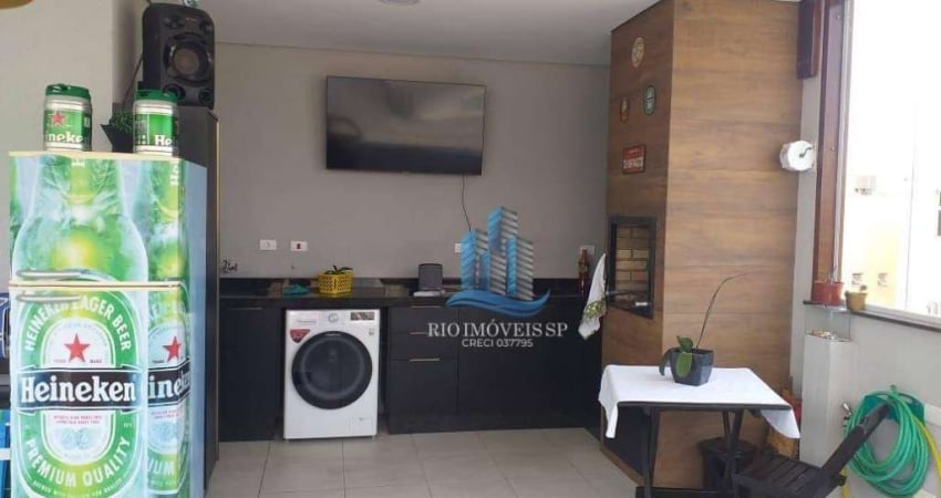 Cobertura com 3 dormitórios à venda, 146 m² por R$ 820.000,00 - Osvaldo Cruz - São Caetano do Sul/SP