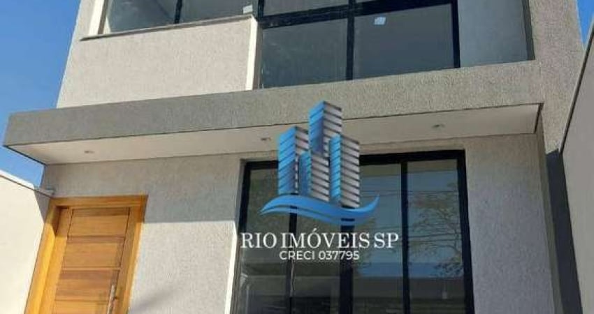 Casa com 3 dormitórios à venda, 125 m² por R$ 910.000,00 - Vila Humaitá - Santo André/SP