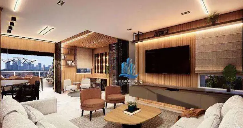 Apartamento com 2 dormitórios à venda, 94 m² por r$ 1.240.000 - vila valparaíso - santo andré/sp