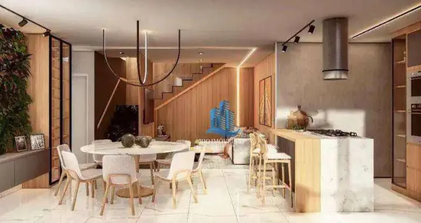 Cobertura com 3 dormitórios à venda, 176 m² por r$ 1.940.000,00 - vila valparaíso - santo andré/sp