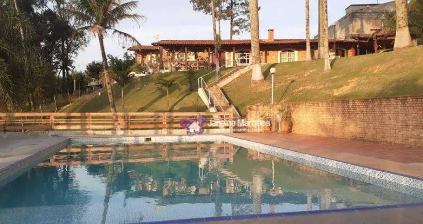 Chácara com 7 dormitórios à venda, 6109 m² por r$ 1.600.000,00 - ibaté - araçariguama/sp