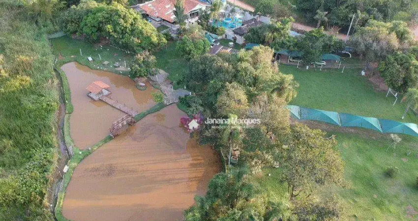 Chácara com 6 dormitórios à venda, 10000 m² por r$ 980.000,00 - pousada bandeirantes - araçariguama/sp