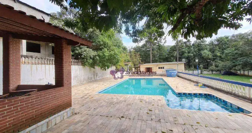 Chácara com 3 dormitórios à venda, 4700 m² por r$ 850.000,00 - mombaça - são roque/sp