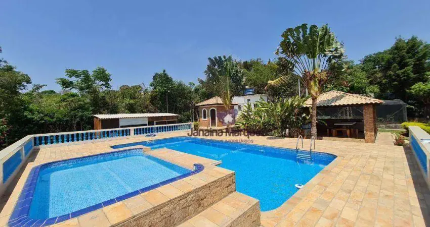 Chácara com 4 dormitórios à venda, 4000 m² por r$ 1.350.000,00 - bom jardim - araçariguama/sp