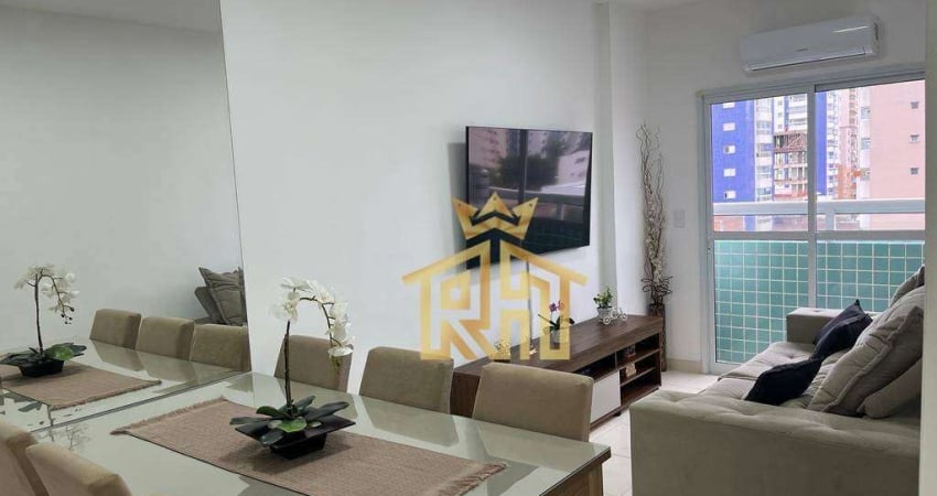 Apartamento com 2 dormitórios à venda, 80 m² por R$ 390.000,00 - Aviação - Praia Grande/SP