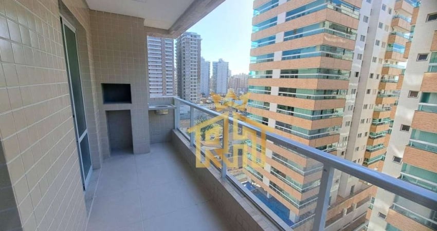 Apartamento com 3 dormitórios à venda, 81 m² por R$ 640.000,00 - Canto do Forte - Praia Grande/SP