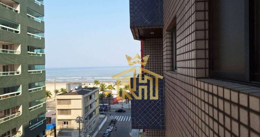 Apartamento 02 dormitórios (01 suíte) - sacada com vista mar - 1 vaga - Aviação - Praia Grande