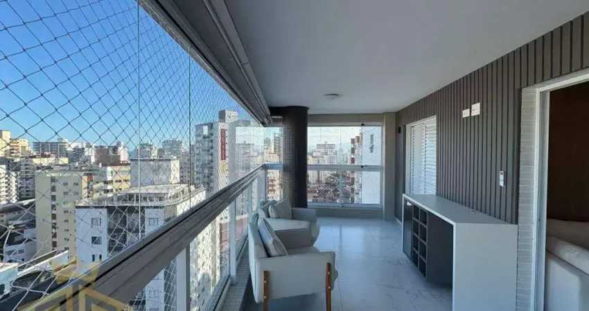 Apartamento com 3 dormitórios à venda, 149 m² por R$ 1.790.000,00 - Vila Guilhermina - Praia Grande/SP