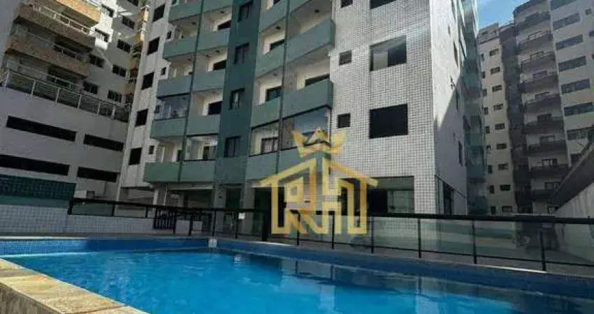 Apartamento, 50m da praia, com 1 dormitório à venda, 52 m² por R$ 325.000 - Ocian - Praia Grande/SP