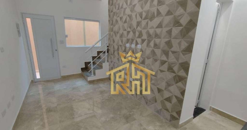 Sobrado com 2 dormitórios à venda, 54 m² por r$ 350.000,00 - vila guilhermina - praia grande/sp