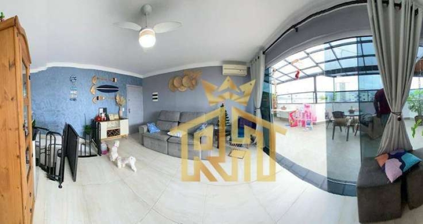 Cobertura  Duplex de 3 dormitórios (2 suítes) no bairro do Caiçara em Praia Grande - SP