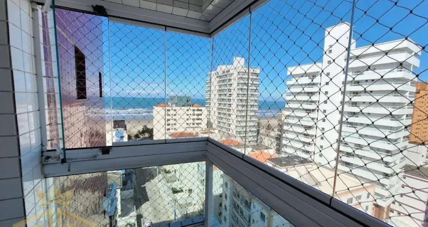 Apartamento Mobiliado - 03 Dormitórios (02 Suítes) - Varanda vista mar - Lazer Completo - 2 vagas - Guiilhermina