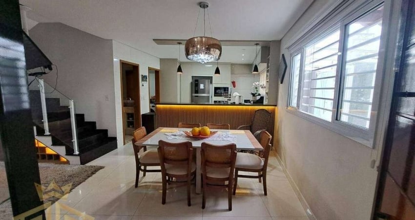 Sobrado à venda, 101 m² por R$ 850.000,00 - Vila Guilhermina - Praia Grande/SP
