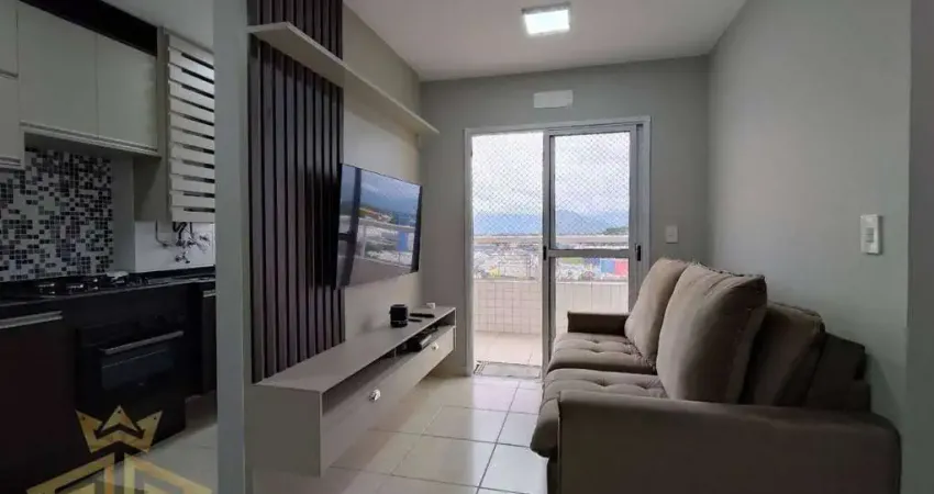 Apartamento de 2 quartos (01 suíte) no bairro de Guilhermina em Praia Grande - SP