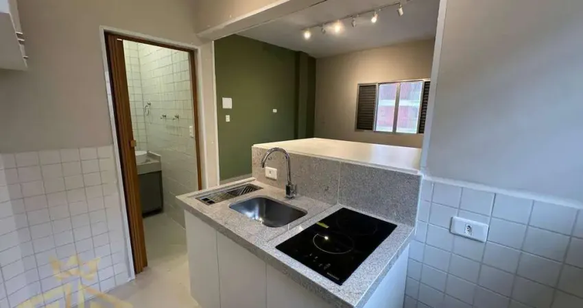 Kitnet com 1 dormitório à venda, 29 m² por r$ 220.000 - boqueirão - praia grande/sp