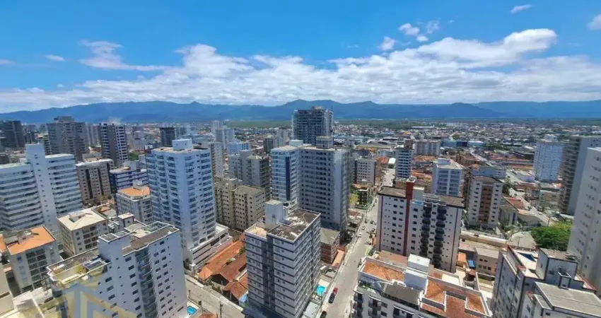 Apartamento à venda a 50 metros da praia da aviação – 2 quartos, 1 suíte e sacada gourmet!